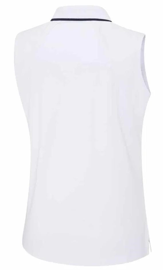 Ping Eben Sleeveless dámské polo, bílé