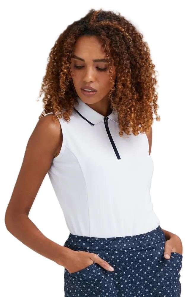 Ping Eben Sleeveless dámské polo, bílé