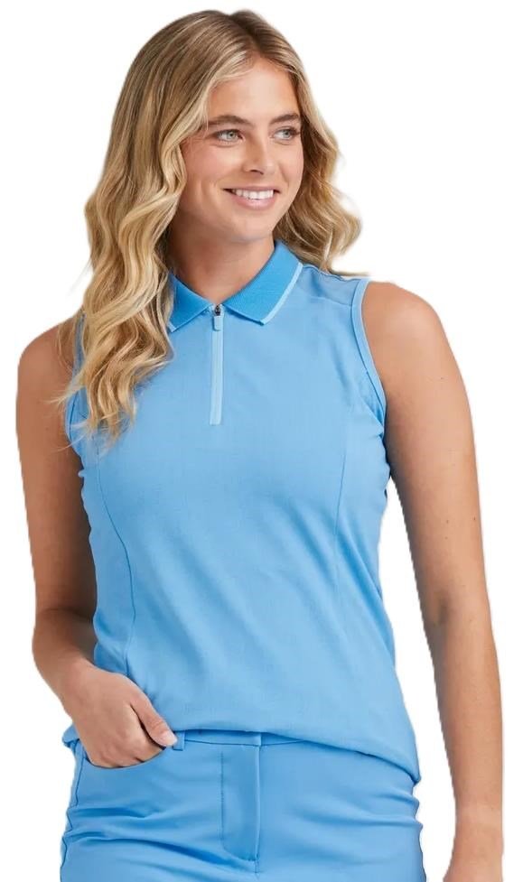 Ping Eben Sleeveless dámské polo, modré