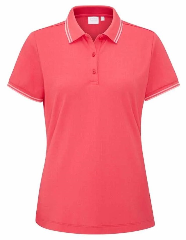 Ping Viviana Tipped dámské polo, paradise pink