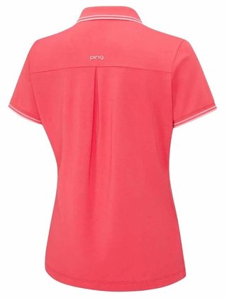 Ping Viviana Tipped dámské polo, paradise pink