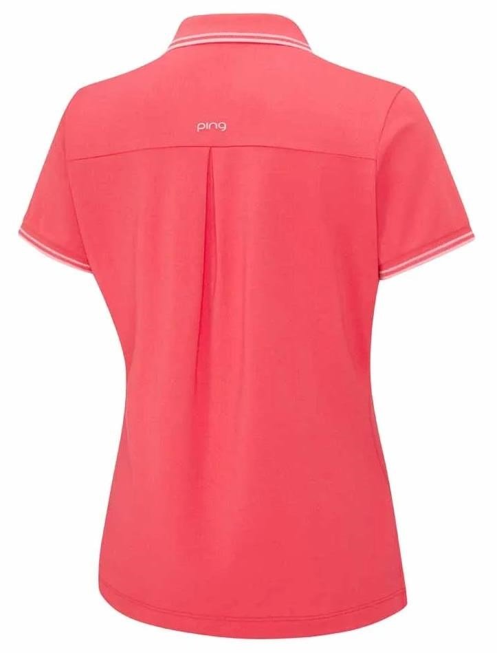 Ping Viviana Tipped dámské polo, paradise pink