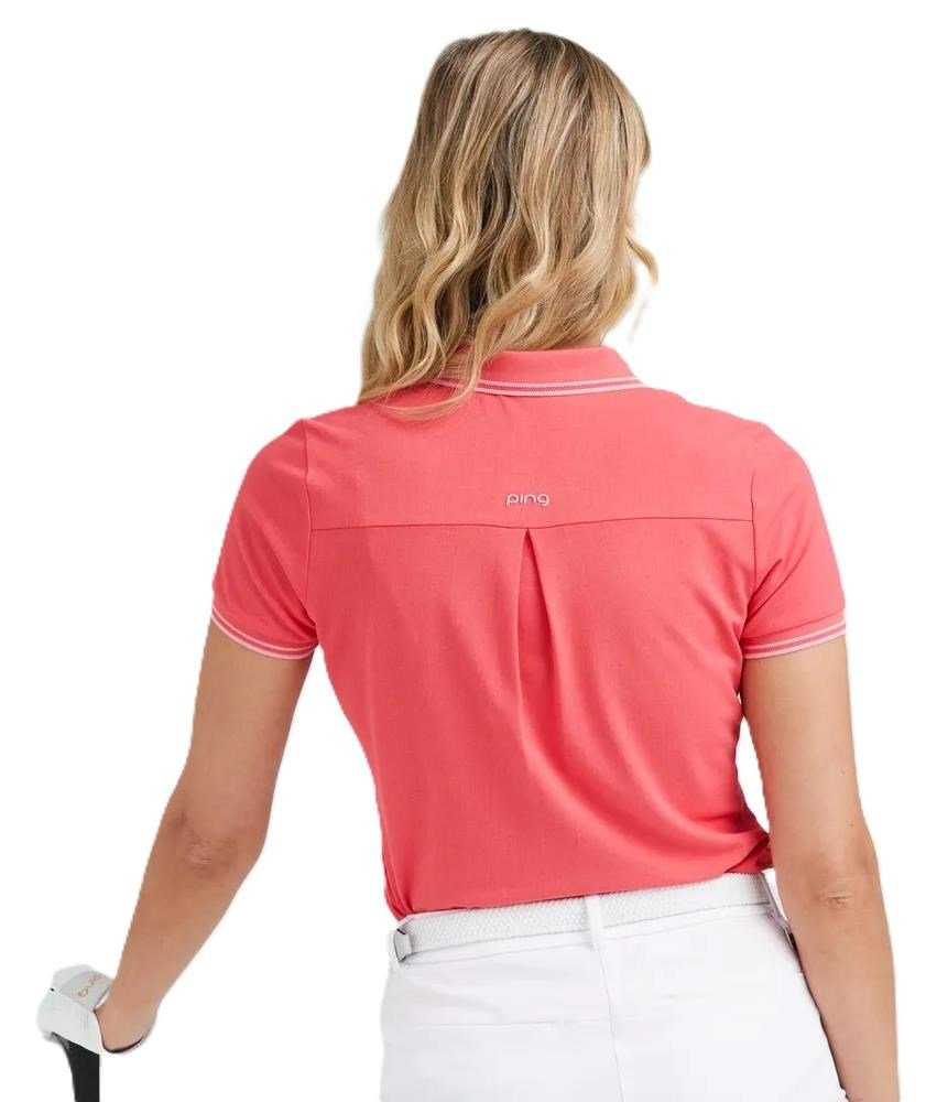 Ping Viviana Tipped dámské polo, paradise pink