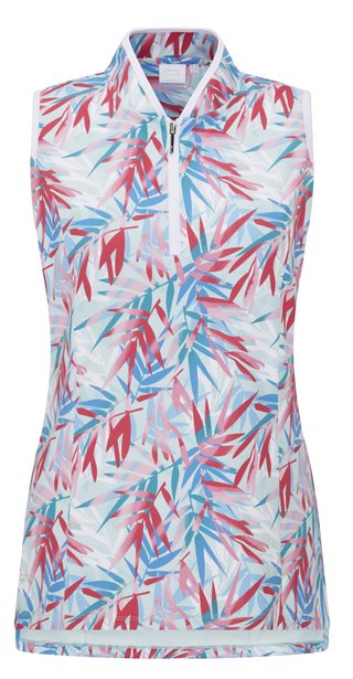 Ping Penola Printed Sleeveless dámské polo, tropic retreat