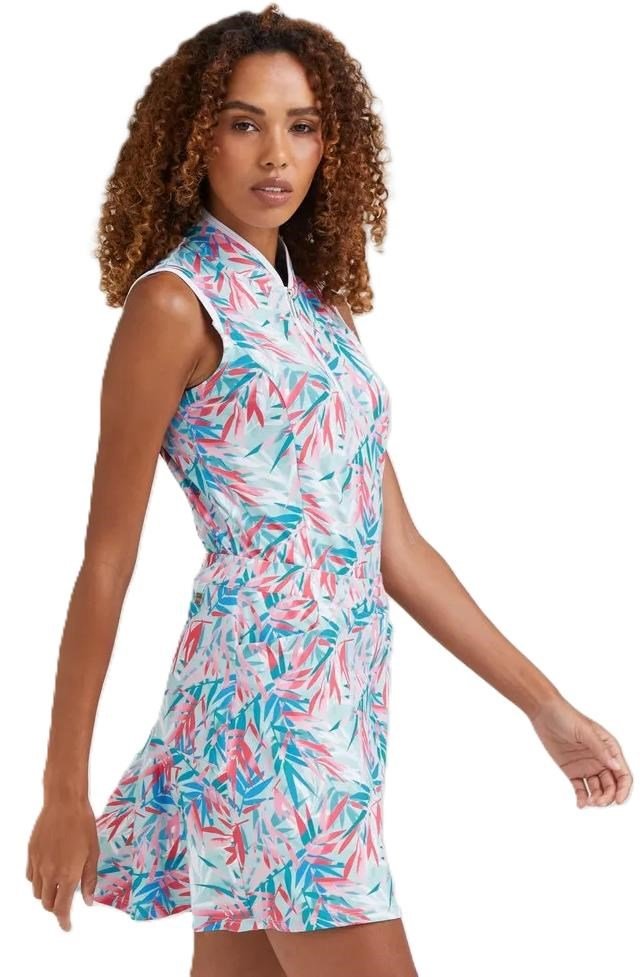 Ping Penola Printed Sleeveless dámské polo, tropic retreat