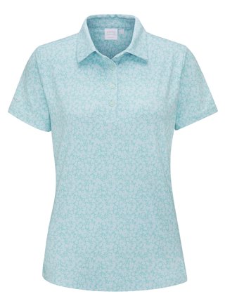 Ping  Aeria Printed dámské polo, splash