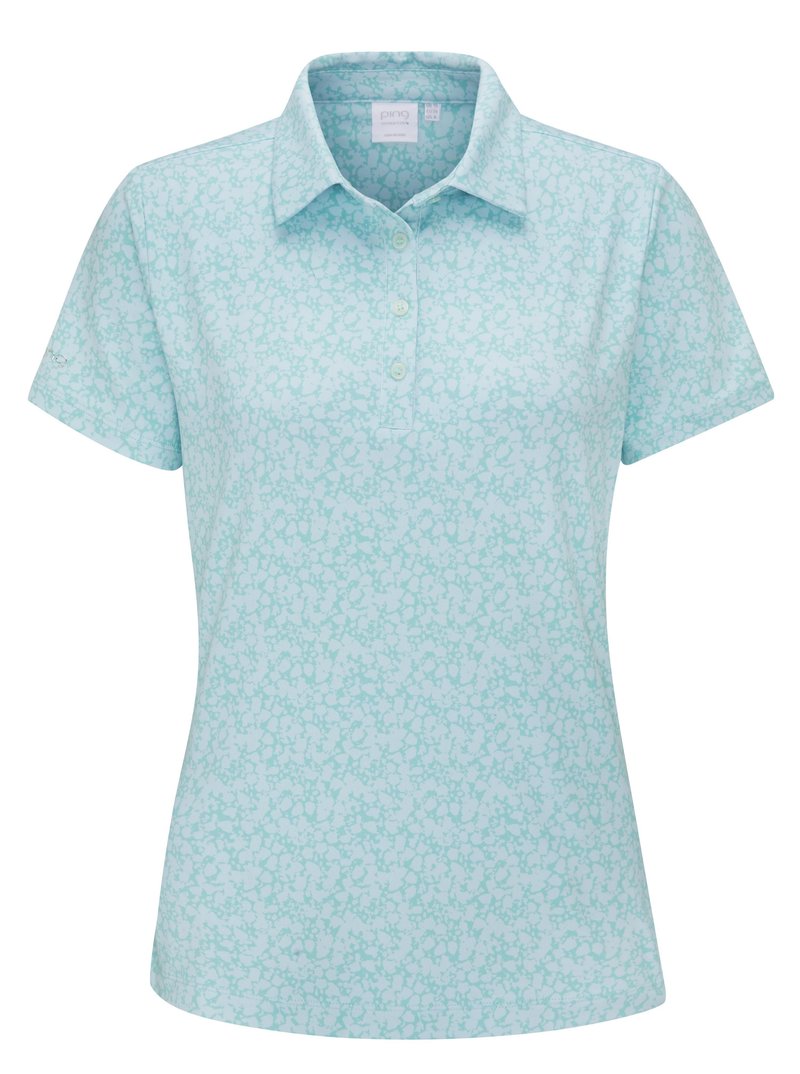 Ping  Aeria Printed dámské polo, splash