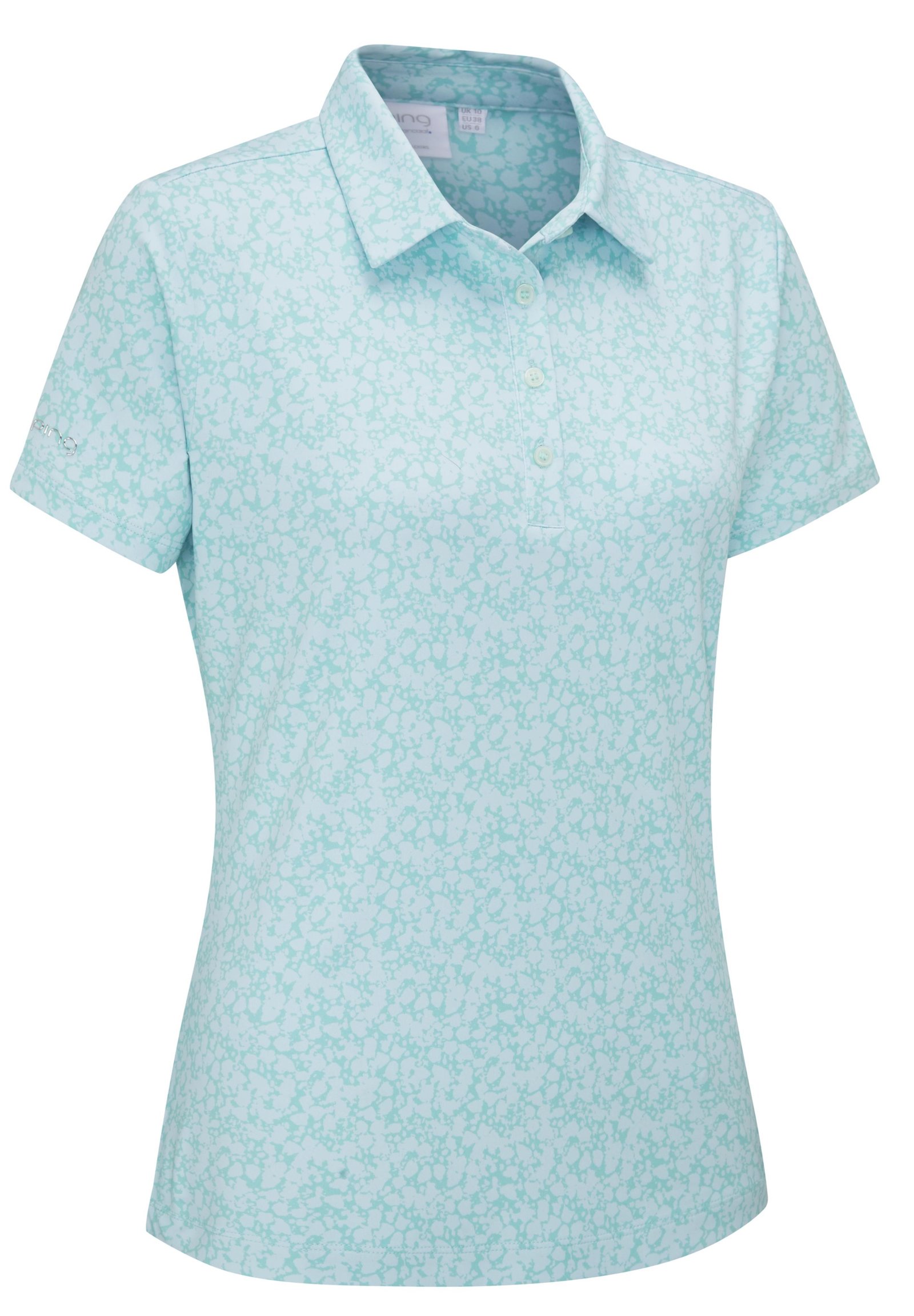 Ping  Aeria Printed dámské polo, splash