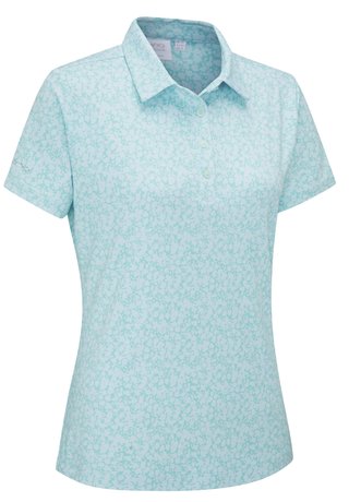 Ping  Aeria Printed dámské polo, splash