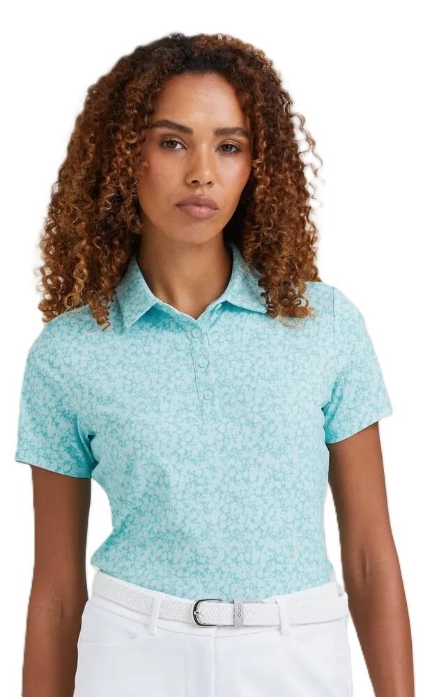 Ping  Aeria Printed dámské polo, splash