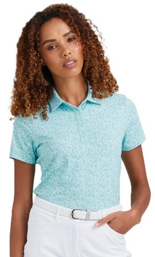 Ping  Aeria Printed dámské polo, splash