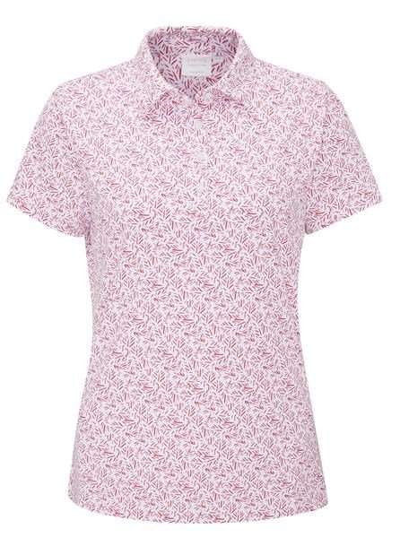 Ping  Aeria Printed dámské polo, fuchsia foliage
