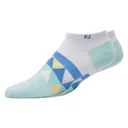 FootJoy ProDry Lightweight Low-Cut Fashion dámské ponožky, bílo/zelené
