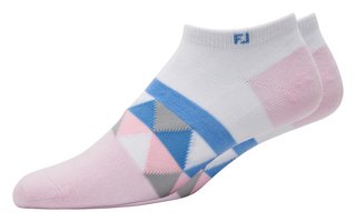 FootJoy ProDry Lightweight Low-Cut Fashion dámské ponožky, bílo/růžové