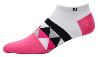 FootJoy ProDry Lightweight Low-Cut Fashion dámské ponožky, bílo/růžové