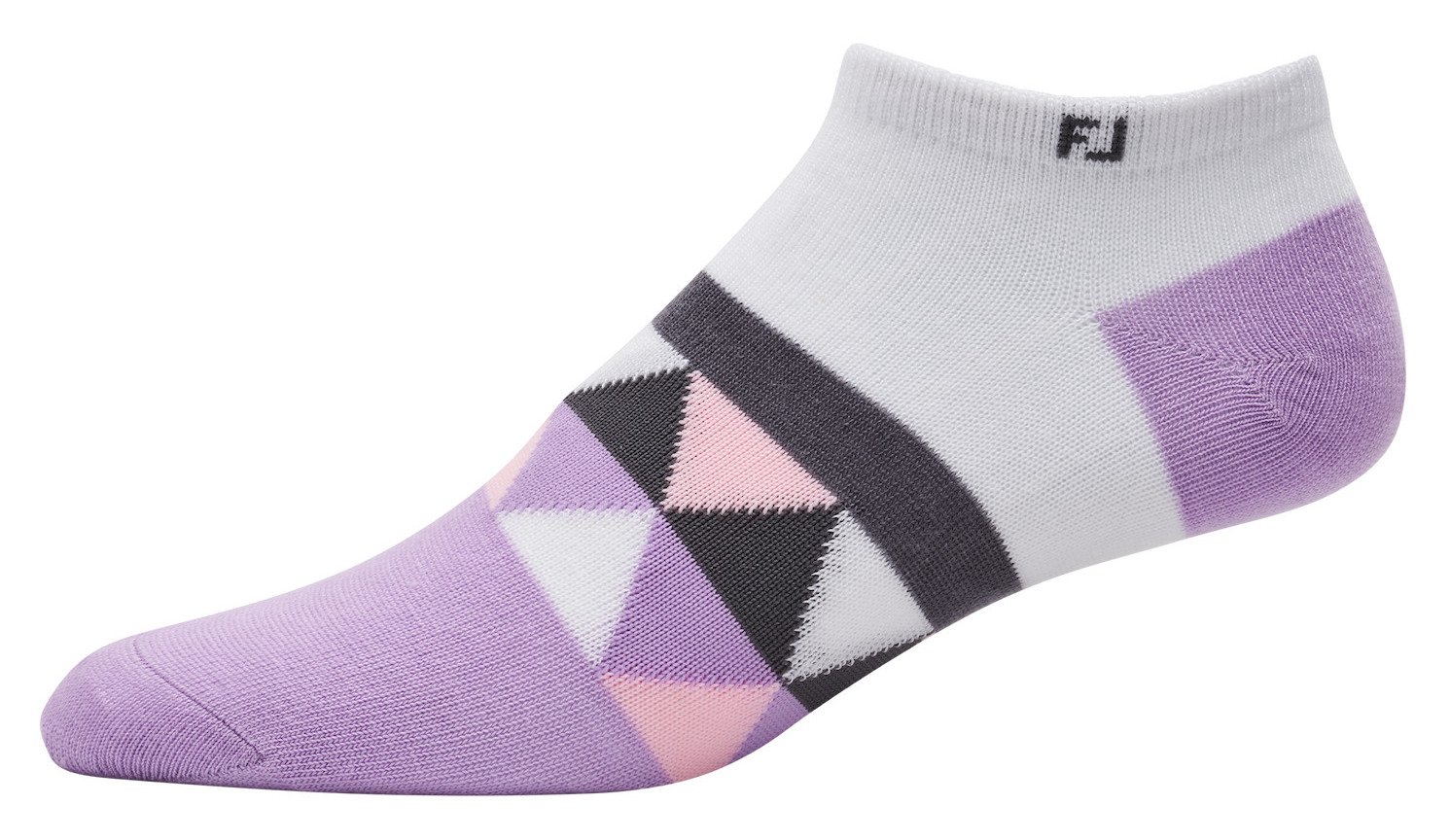 FootJoy ProDry Lightweight Low-Cut Fashion dámské ponožky, bílo/fialové