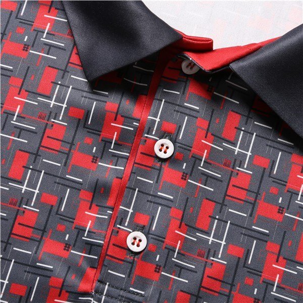 Fashion Sports Wear Lisabon pánské polo, černo/červené