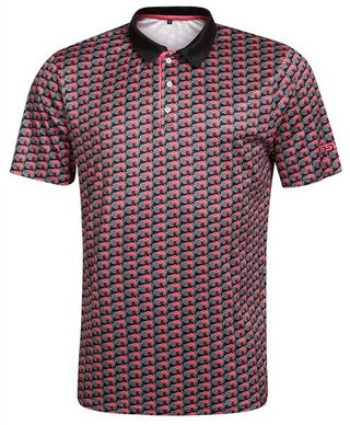 Fashion Sports Wear Nairobi pánské polo, černo/růžové