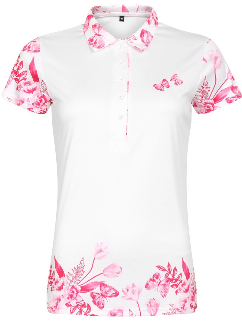 Fashion Sports Wear Tirana Pink dámské polo, bílo/růžové