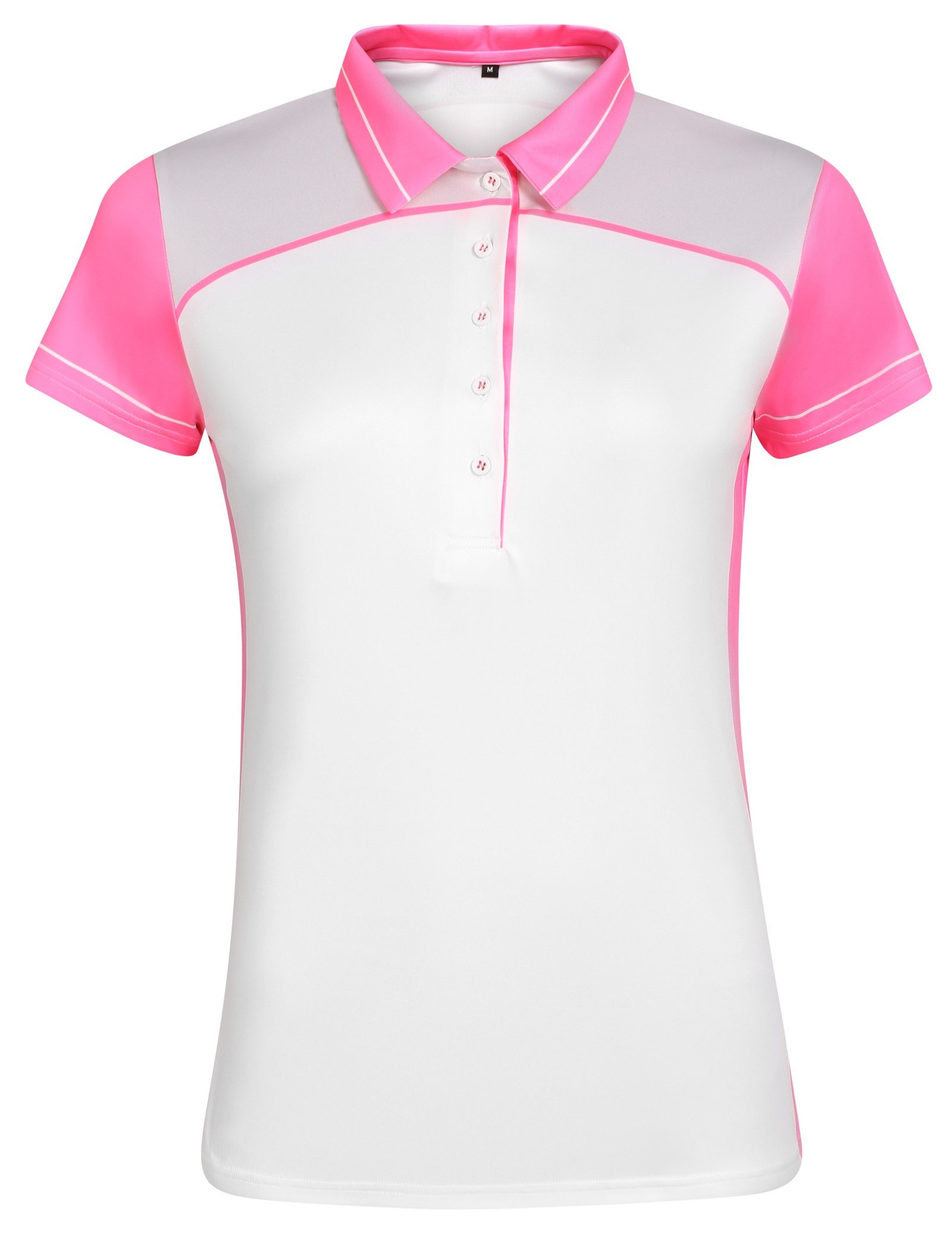 Fashion Sports Wear Accra Pink dámské polo, bílo/růžové