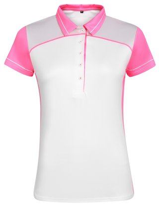 Fashion Sports Wear Accra Pink dámské polo, bílo/růžové