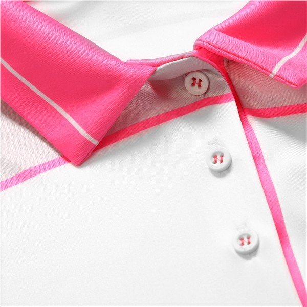 Fashion Sports Wear Accra Pink dámské polo, bílo/růžové