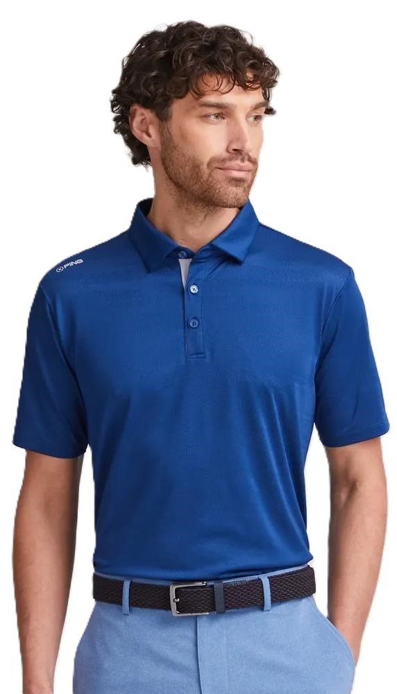 Ping Claude Camo Mesh pánské polo, inky