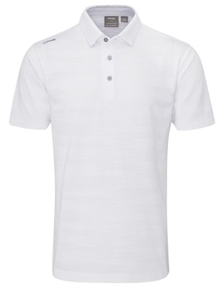 Ping Claude Camo Mesh pánské polo, bílé
