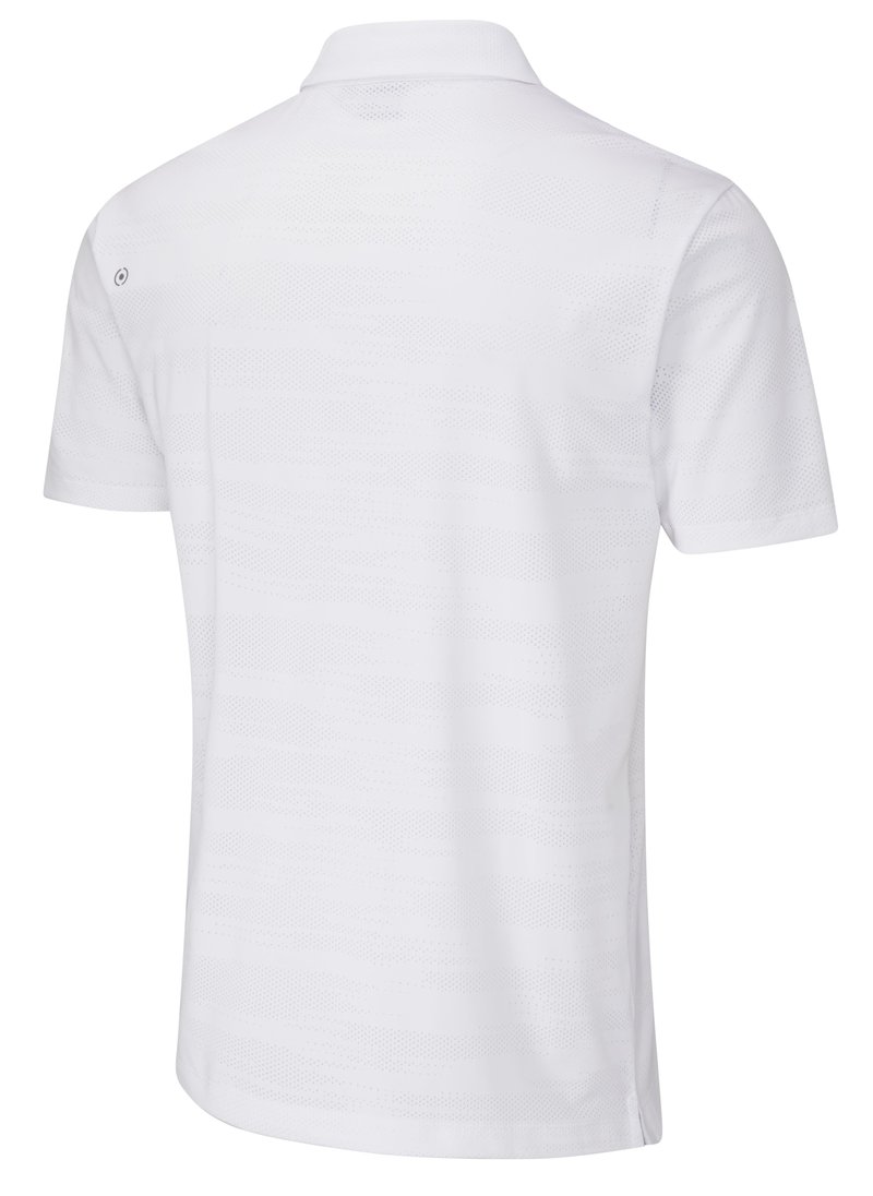 Ping Claude Camo Mesh pánské polo, bílé