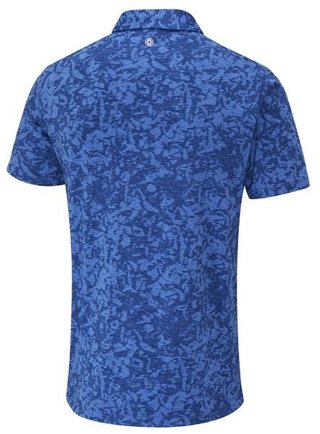 Ping Marek Camo Jacquard pánské polo, bright cobalt multi