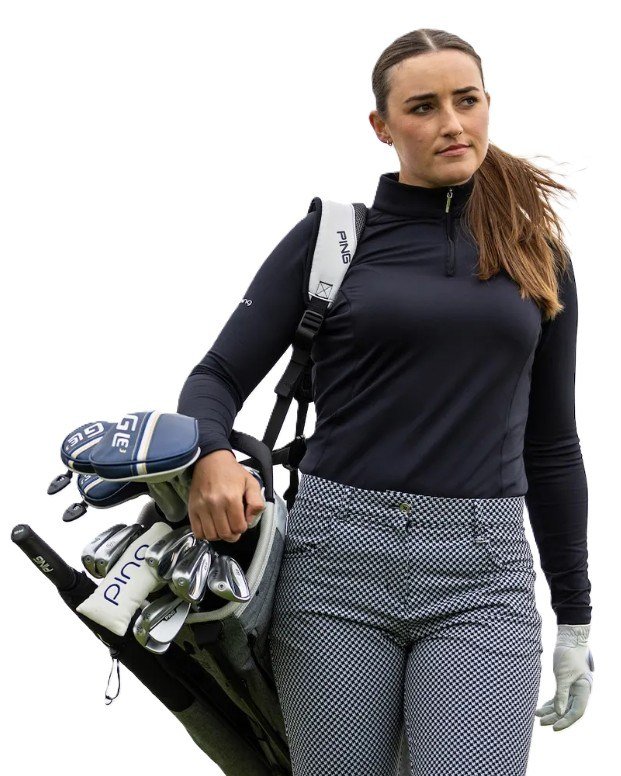 PING Aveline Half Zip dámská mikina, černá