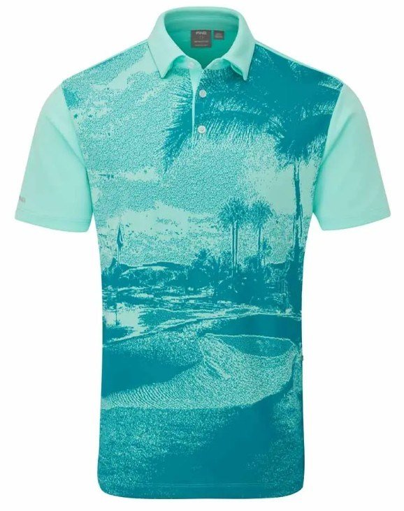 Ping Orlando pánské polo, green bay multi