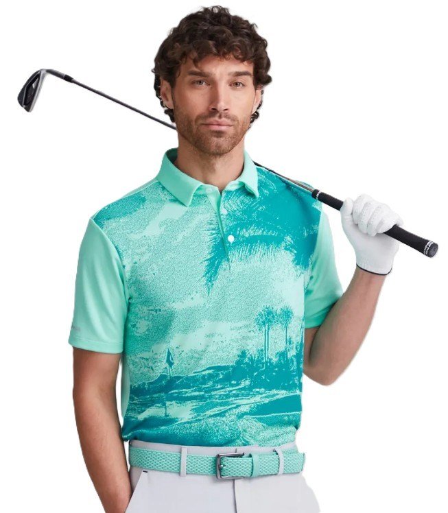 Ping Orlando pánské polo, green bay multi