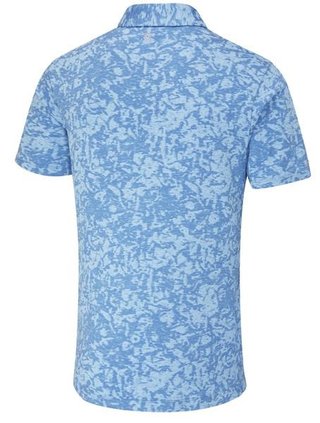 Ping Marek Camo Jacquard pánské polo, baltic sea multi