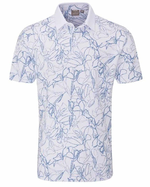 Ping Orlando pánské polo, white/stellar
