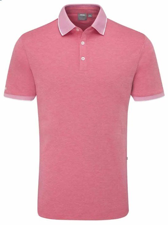 Ping Gideon pánské polo, rhapsody pink marl