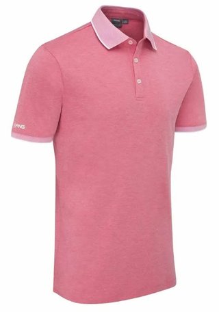 Ping Gideon pánské polo, rhapsody pink marl