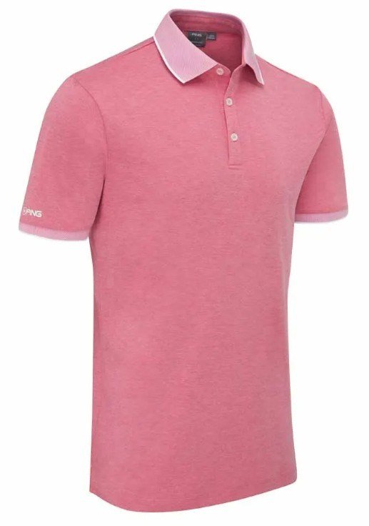 Ping Gideon pánské polo, rhapsody pink marl