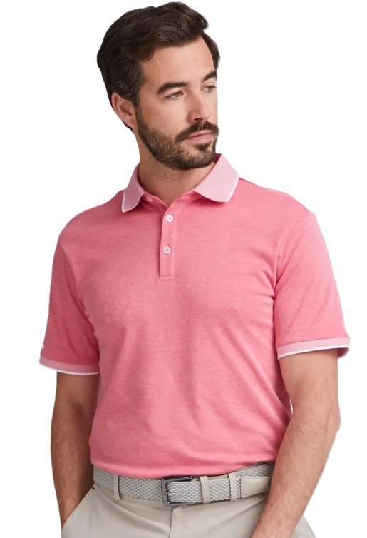 Ping Gideon pánské polo, rhapsody pink marl