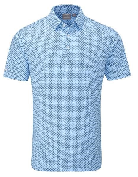 Ping Ephron Printed pánské polo, baltic sea multi