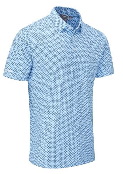 Ping Ephron Printed pánské polo, baltic sea multi