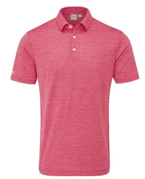 Ping Rafe mens polo, rhapsody pink