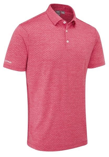 Ping Rafe mens polo, rhapsody pink