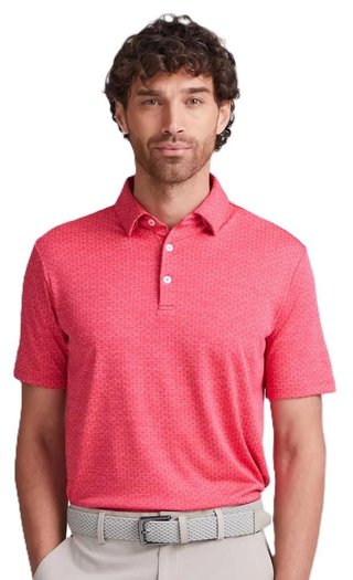 Ping Rafe mens polo, rhapsody pink