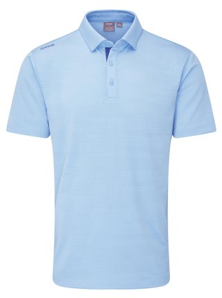 PING Claude Camo Mesh pánské polo, baltic sea