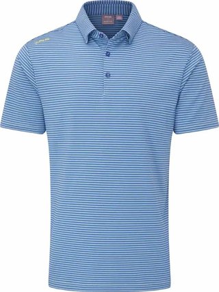 PING Langford pánské polo, bright cobalt/white