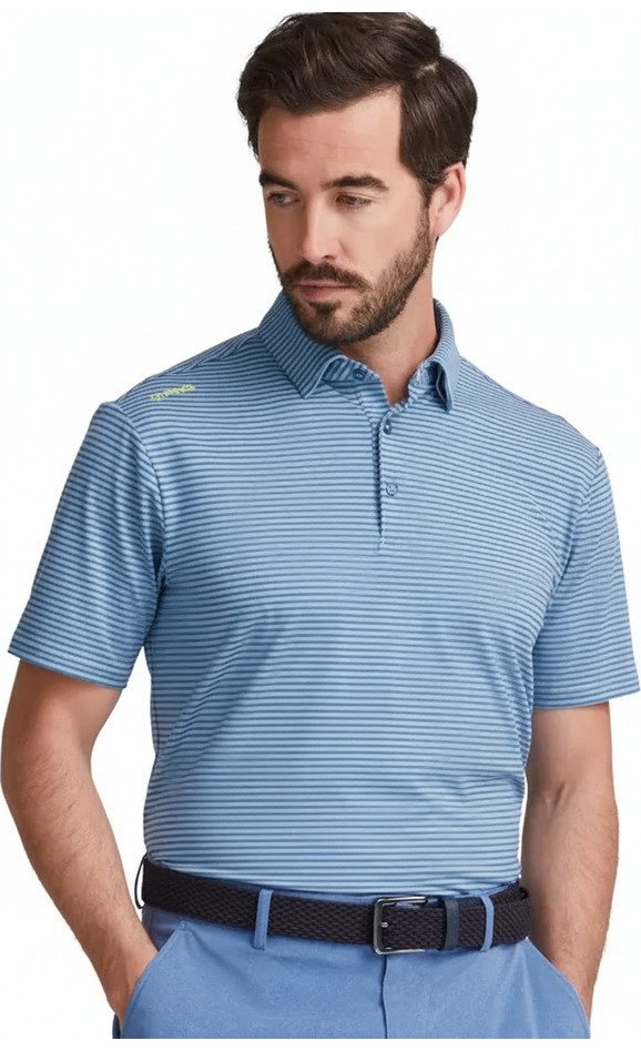 PING Langford pánské polo, bright cobalt/white