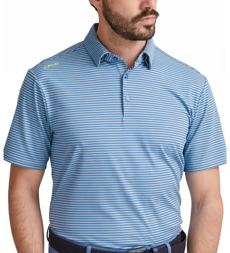 PING Langford pánské polo, bright cobalt/white