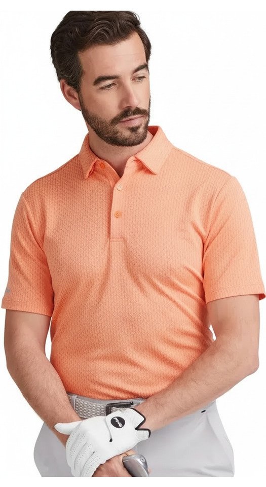 PING Hershel pánské polo, wild salmon multi