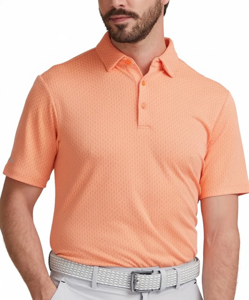 PING Hershel pánské polo, wild salmon multi